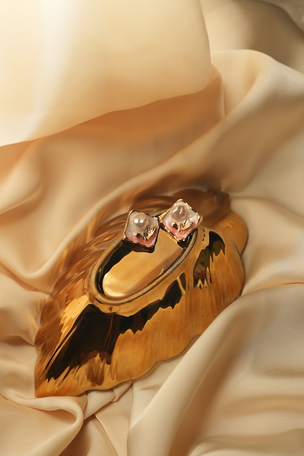 Lotus Pearl Studs
