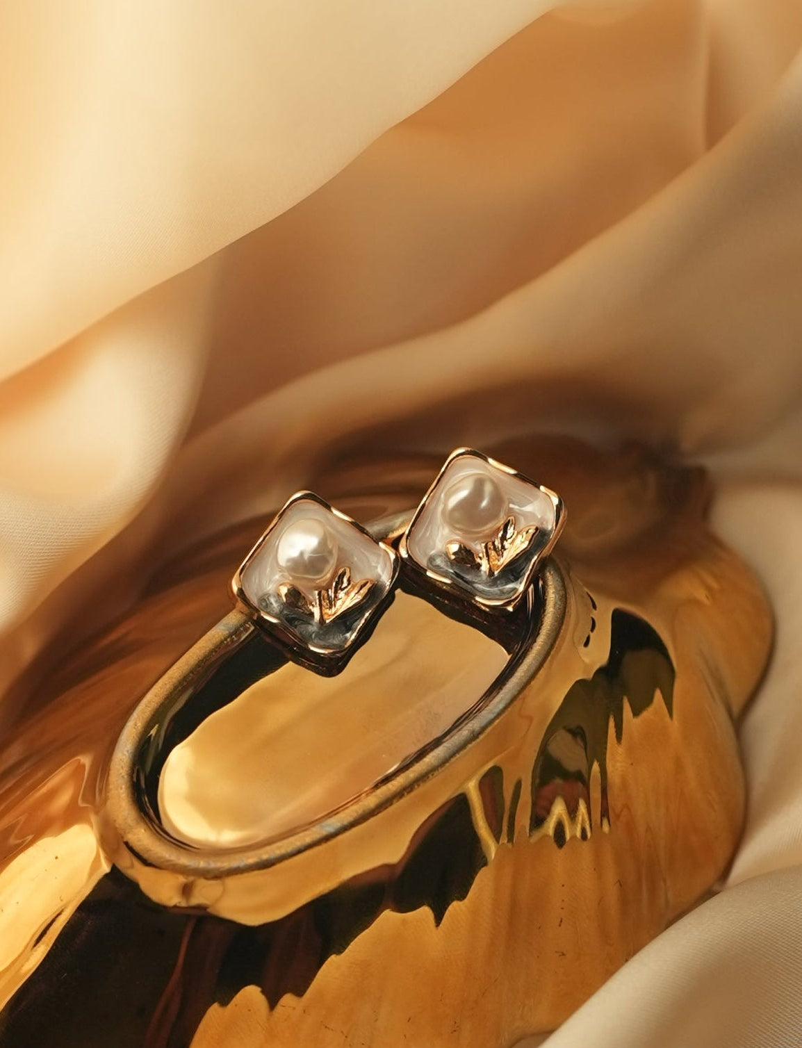 Lotus Pearl Studs