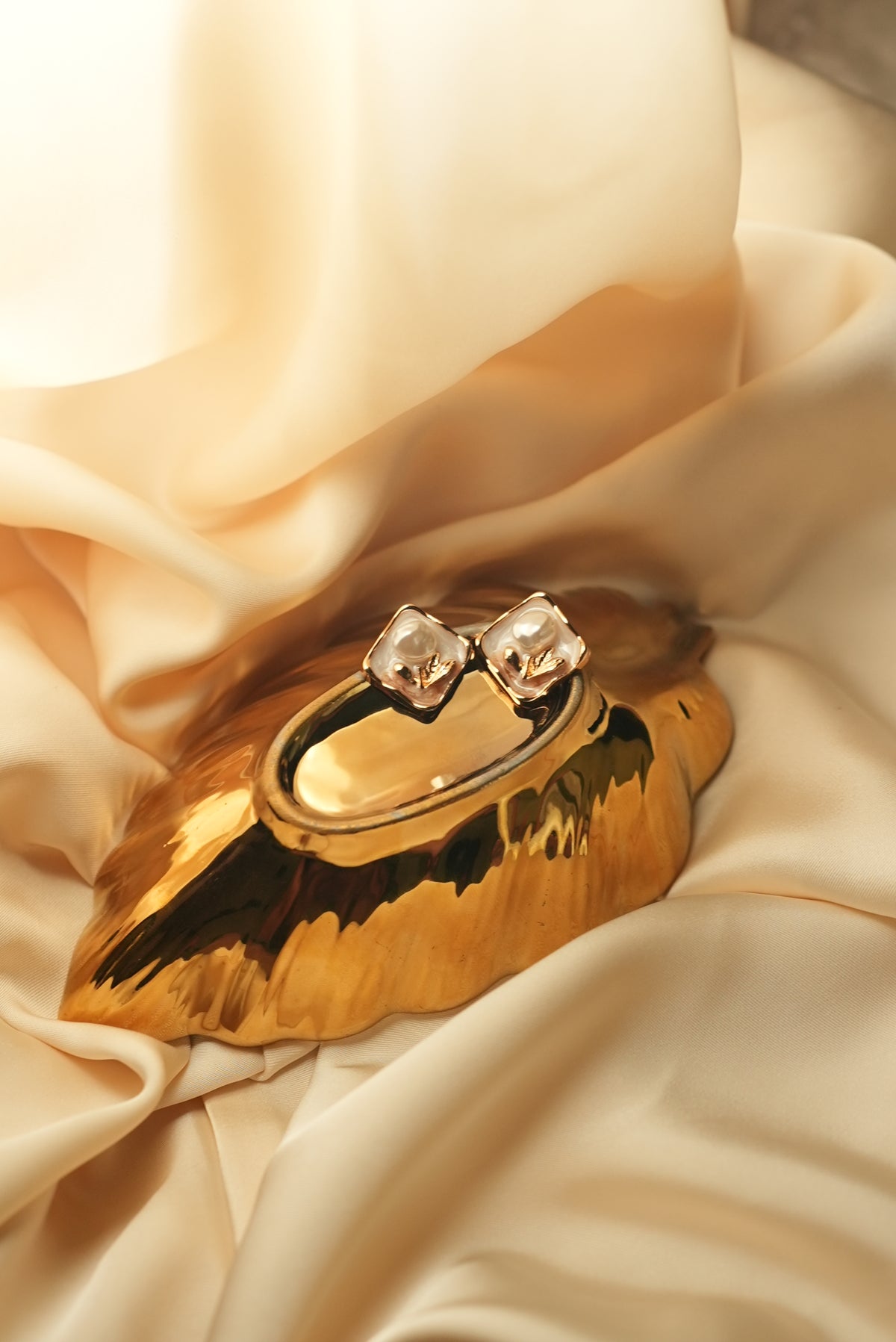 Lotus Pearl Studs
