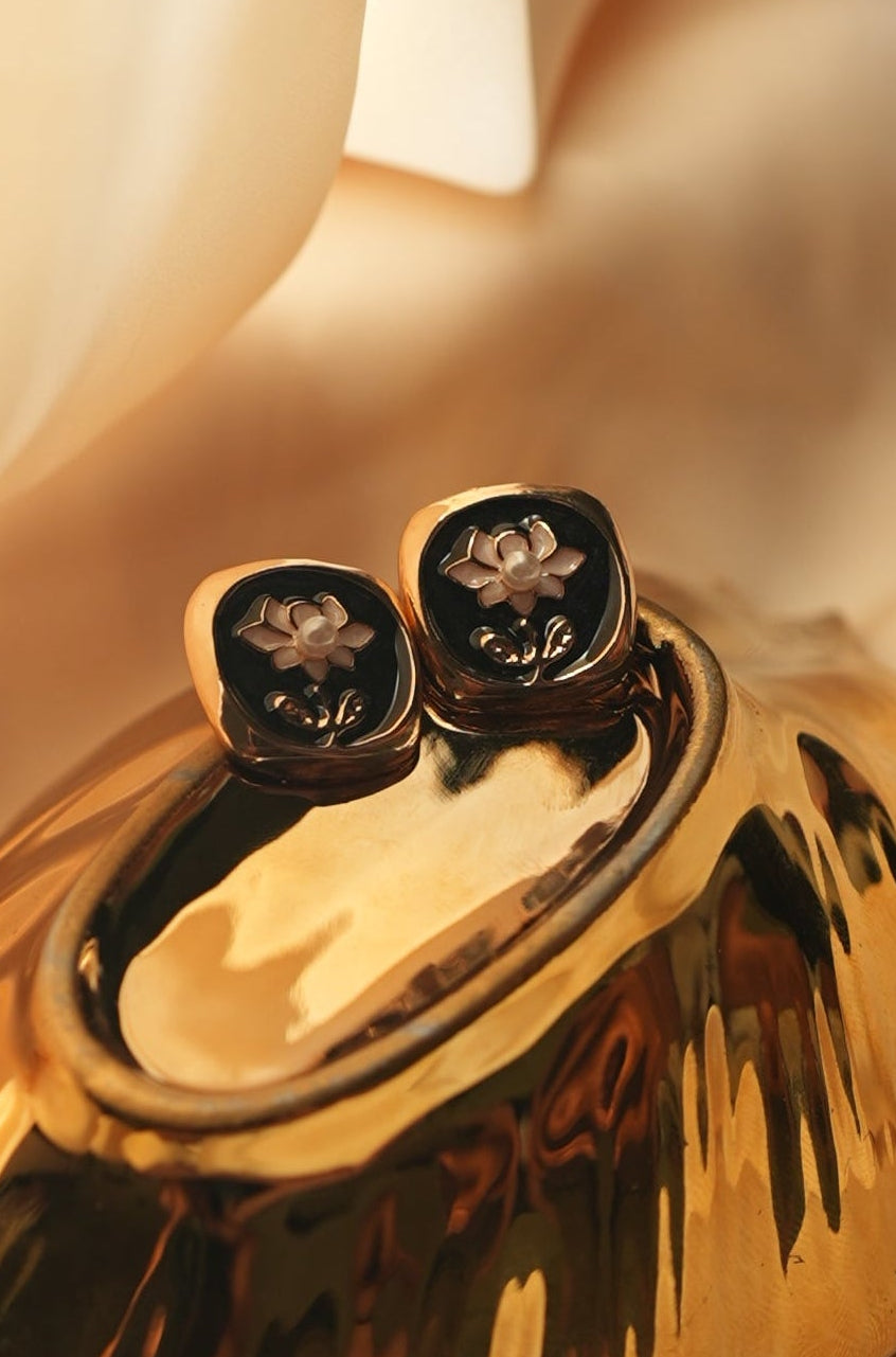 Blossom Seal Studs