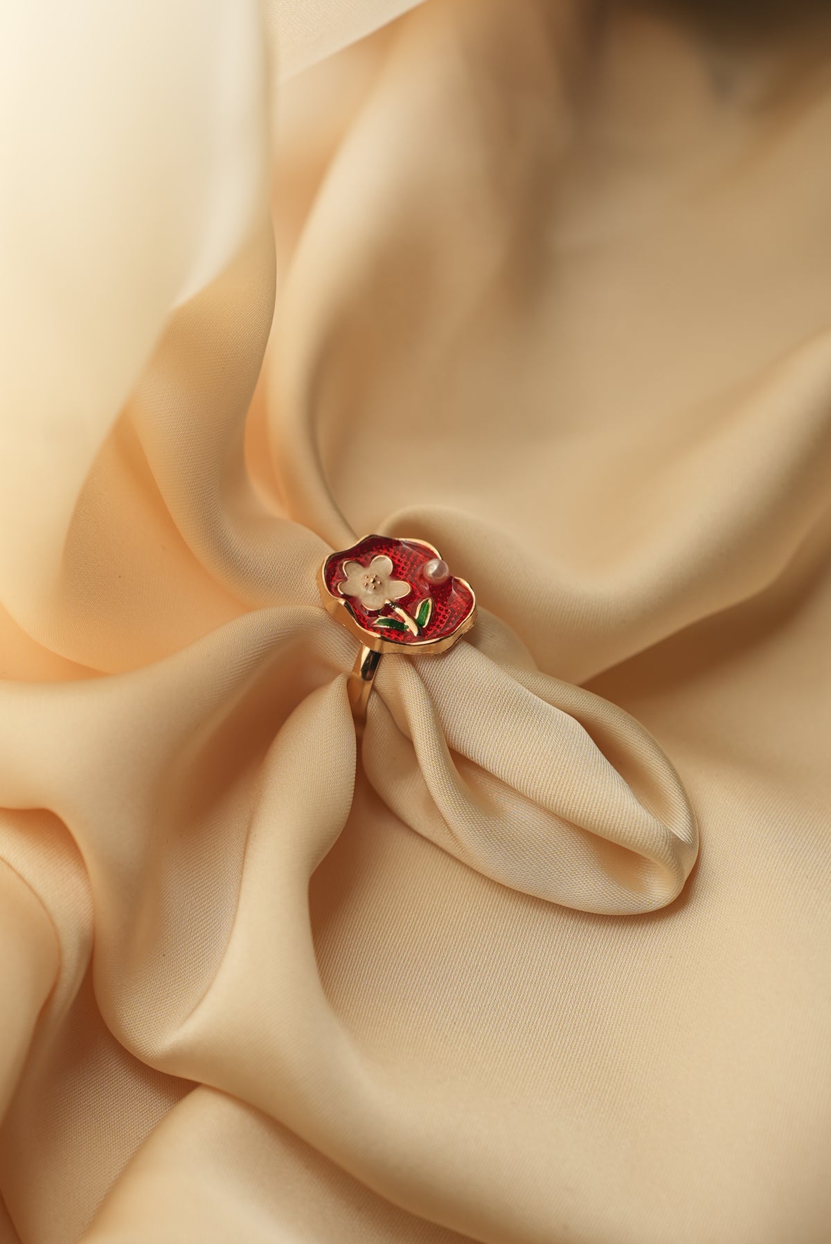 Red Blossom Ring