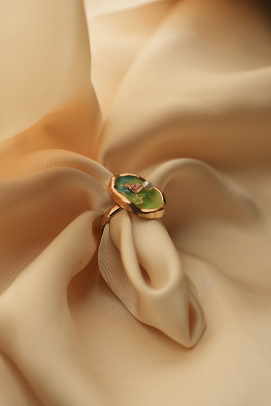 Green Rose Ring