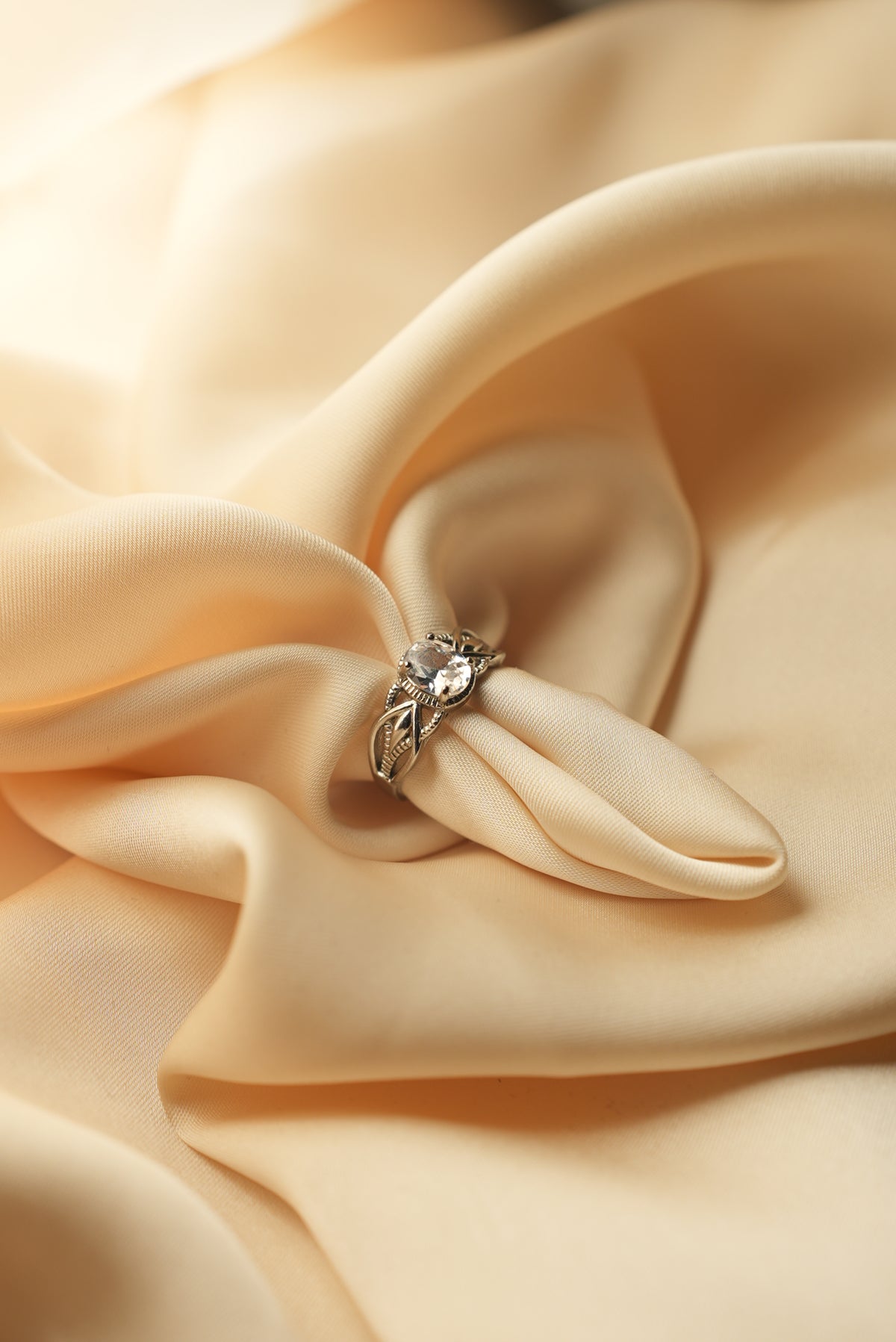 Crystal Solitaire Ring