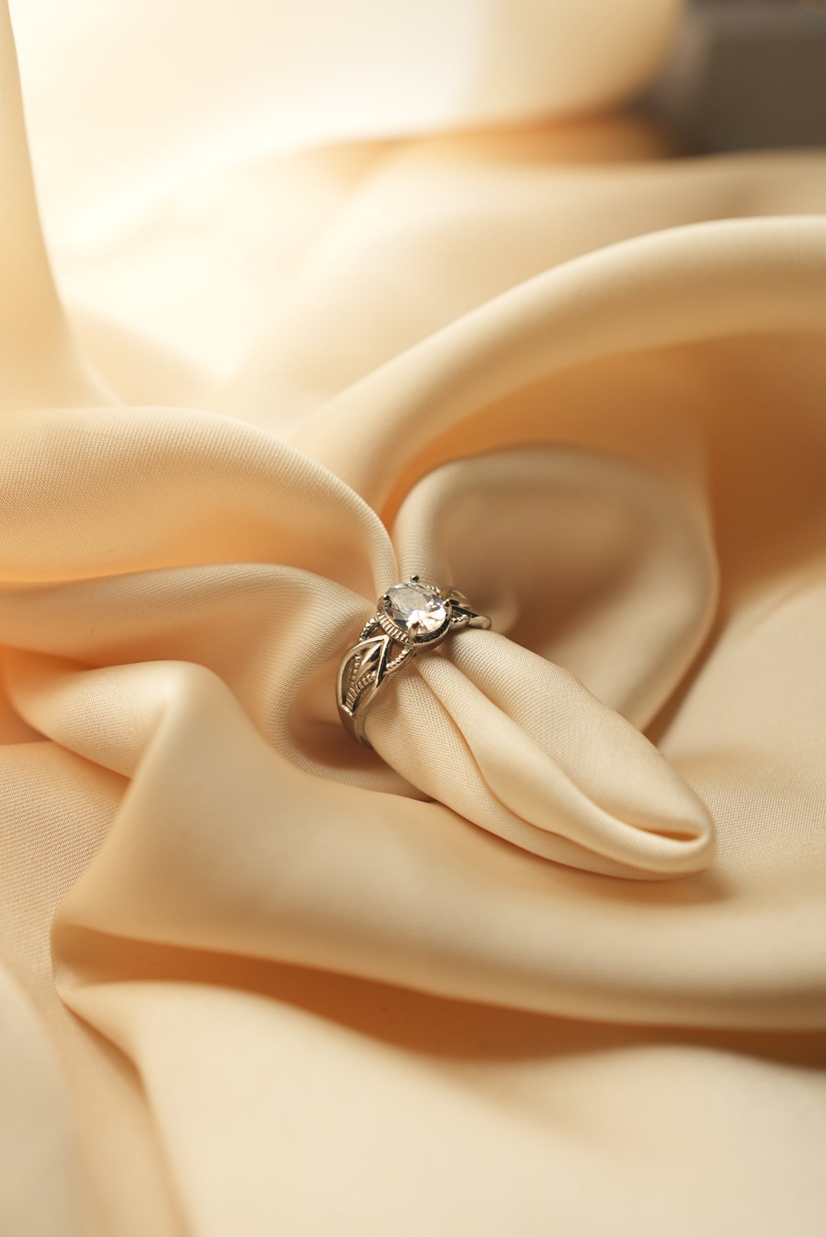 Crystal Solitaire Ring